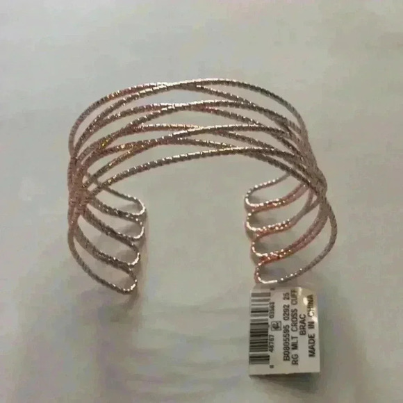 INC new Gold Rose Gold Tone Crisscross Bra… - Picture 6 of 8